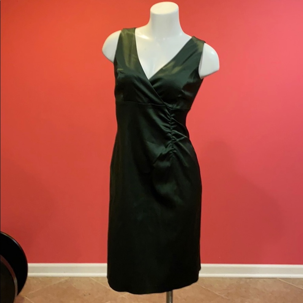 Satin Green Donna Ricco Dress 6P